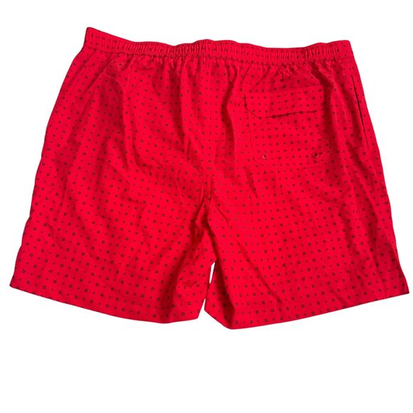 Michael Kors Mens Red Patterned Swim Shorts XXL Drawstring Closure lightweight - Picture 2 of 12